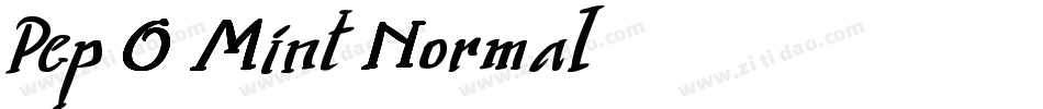 Pep O Mint Normal字体转换